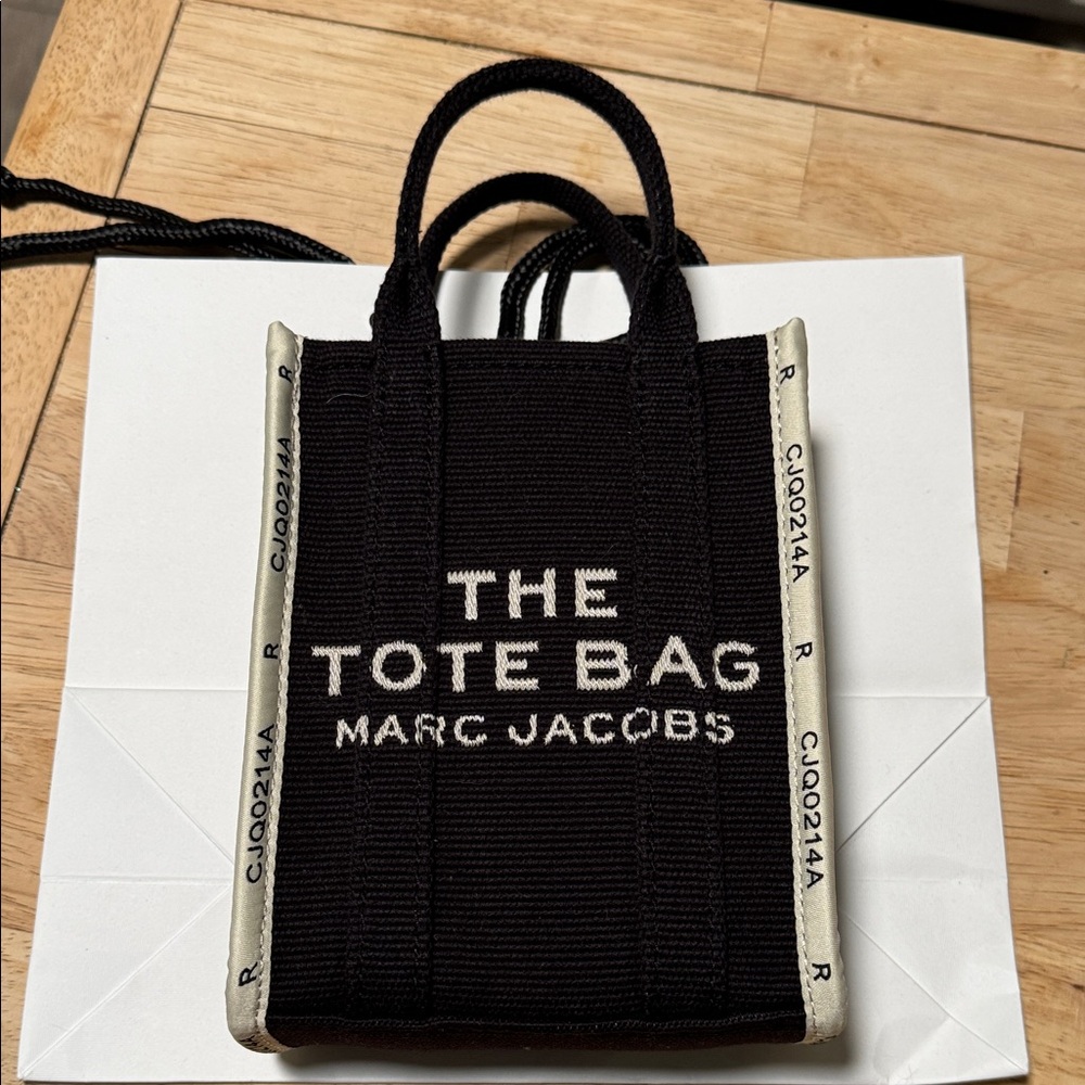 Marc Jacobs Black and White Mini Tote Bag